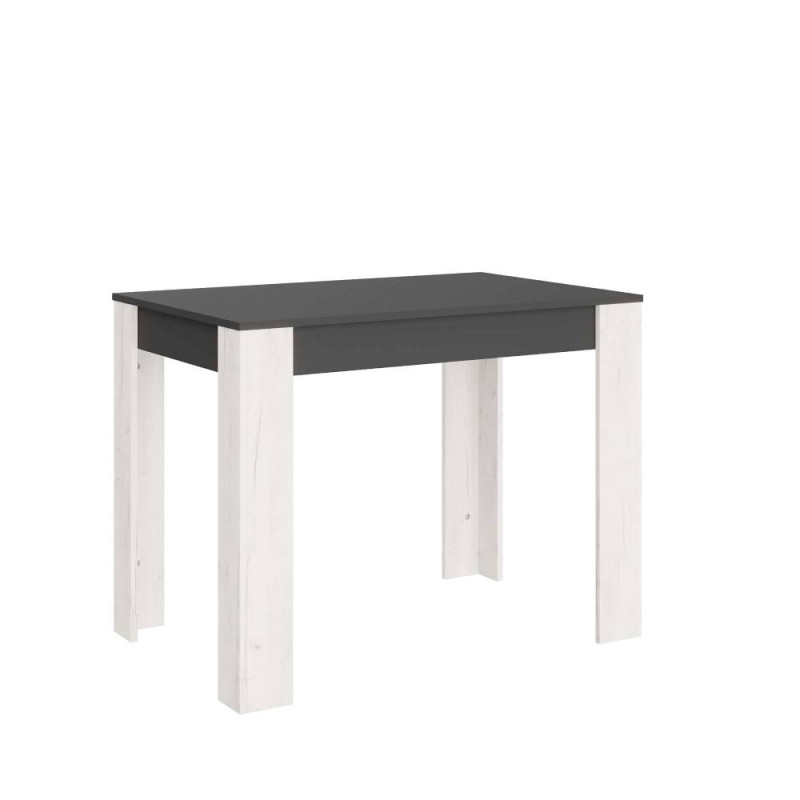 Обеденный стол СТО-1 110х65х77 см Графит/Дуб крафт белый (31783)