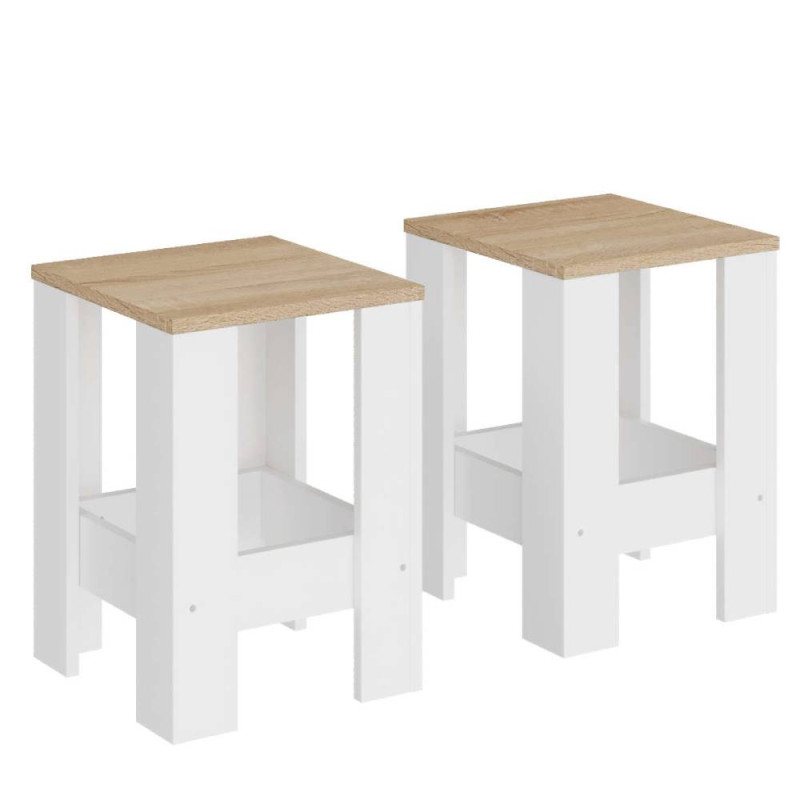 Обеденный комплект стол СТО-1/4 табурета Т-1 (4шт) Дуб сонома/Нимфея Альба (31780)