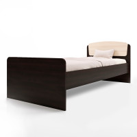 Односпальная кровать Астория-2 80х190 см венге + дуб молочний (8413)