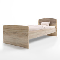 Односпальная кровать Астория-2 80х190 см сонома + трюфель (8414)