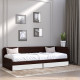 Односпальная кровать с ящиками Соната-800 80х190 см венге темный + белый (8416)