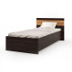 Односпальная кровать Соната-900 90х200 см венге темный + дуб крафт золотой (8420)