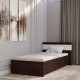 Односпальная кровать Соната-900 90х200 см венге темный + белый (8421)