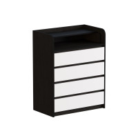 Комод пеленальный 80х45х101 венге + белый (телескопы) (8522)