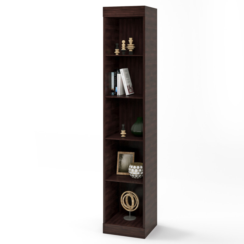 Шкаф-пенал открытый Соната венге темный (8583)