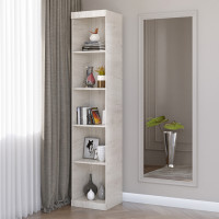 Шкаф-пенал открытый Соната дуб крафт белый (8807)