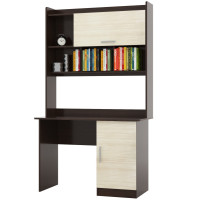 Стол для ученика с Надстройкой Школьник-5 венге + дуб молочный (8364)