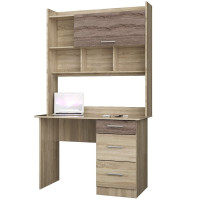 Стол с Надстройкой Школьник-4 сонома + трюфель (8375)