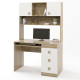 Стол письменный с надстройкой Соната дуб сонома + белый (8983)