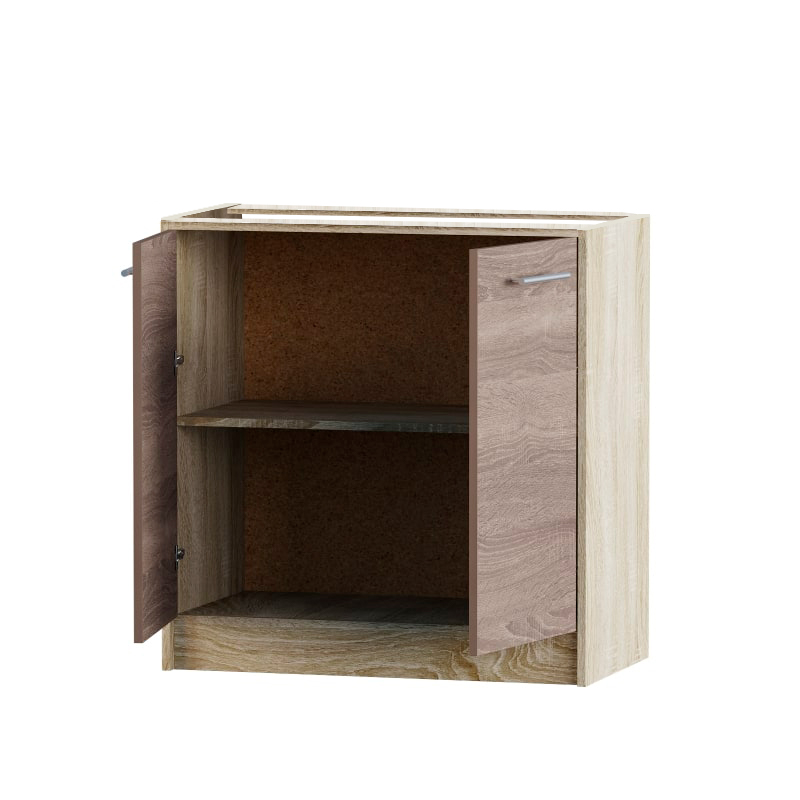 Szafka kuchenna dolna Eco 800 dąb sonoma/trufla (bez blatu) 80x46x82 cm (9116)