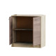 Szafka kuchenna dolna Eco 800 dąb sonoma/trufla (bez blatu) 80x46x82 cm (9116)