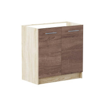 Szafka kuchenna dolna Eco 800 dąb sonoma/trufla (bez blatu) 80x46x82 cm (9116)