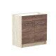 Szafka kuchenna pod zlew Eco 800 dąb sonoma/trufla 80x46x82 cm (9119)