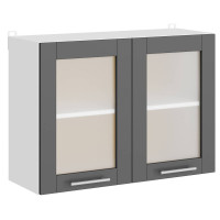 Witryna kuchenna Eco 800, dąb craft biały/grafit, 80x30x58 cm (18798)