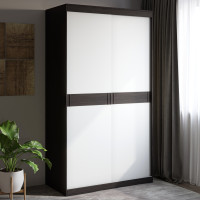 Шкаф-купе Соната 1200 двухдверный 120х60х217 венге темный+белый (8322)