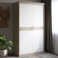 Шкаф-купе Соната 1200 двухдверный 120х60х217 дуб сонома+белый (8323)