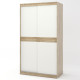 Шкаф-купе Соната 1200 двухдверный 120х60х217 дуб сонома+белый (8323)