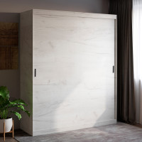 Шкаф-купе Соната 1800 двухдверный 180х60х217 дуб крафт белый (8787)