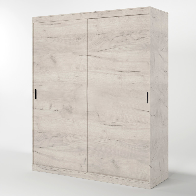 Шкаф-купе Соната 1800 двухдверный 180х60х217 дуб крафт белый (8787)