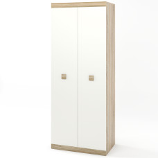 Шафа распашная 2-х дверная Соната-800 дуб сонома + белый (8542)