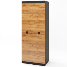 Шафа распашная 2-х дверная Соната-800 венге темный + дуб крафт золотой (8543)