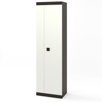 Шкаф распашный Соната-600 венге темный + белый (8553)