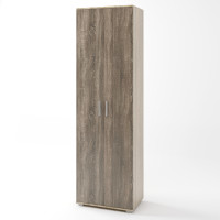 Шкаф распашный ШП-1 сонома + трюфель (8555)