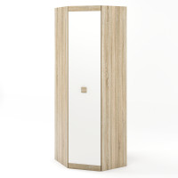 Шафа угловая Соната-700 дуб сонома + белый (8558)