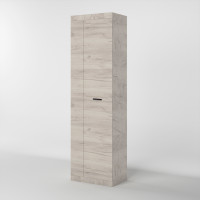 Шкаф распашной Соната-600 дуб крафт белый (8801)