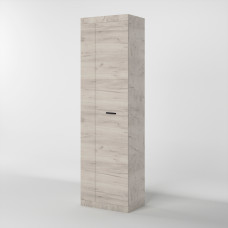 Шкаф распашной Соната-600 дуб крафт белый (8801)