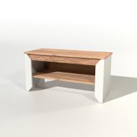 Тумба для обуви Нордик-900 90х38х45 см Белый + Крафт золотой (13279)