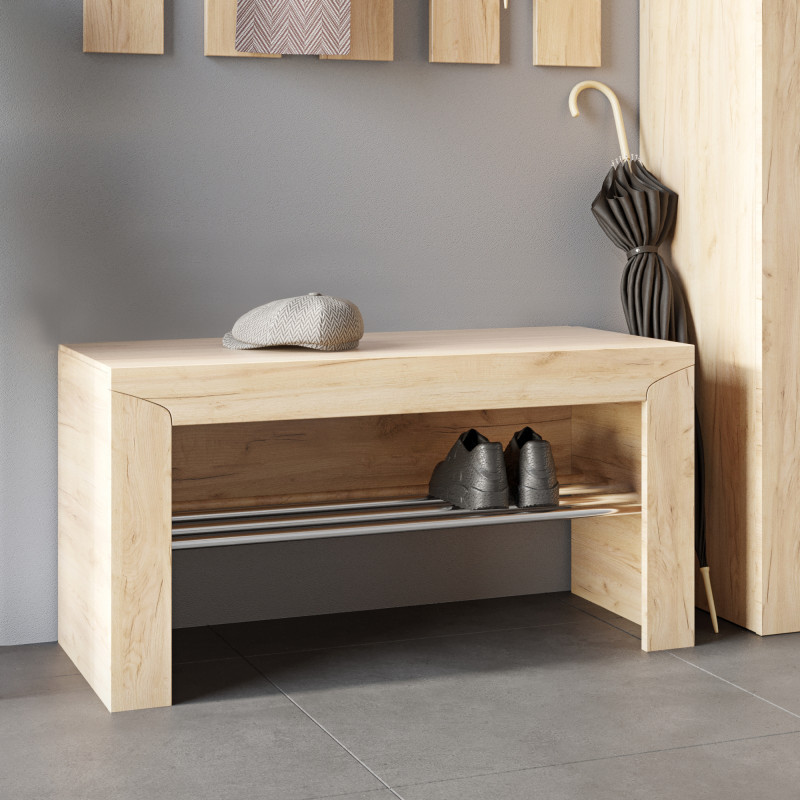 Тумба для обуви Либерты 90х38х46 дуб крафт золотой (8596)