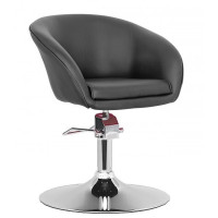 Крісло Мурат Р перукарське чорного кольору (MURHAIRBl)