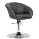 Крісло Мурат Р перукарське чорного кольору (MURHAIRBl)