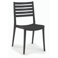 Стілець Зара пластиковий чорний (ZARABL)