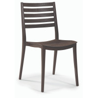 Стілець Зара пластиковий коричневий (ZARABR)