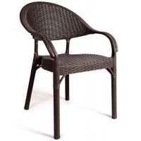 Стілець Софія пластиковий ротанг коричневий (BSOFIABR)