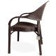 Стілець Софія пластиковий ротанг коричневий (BSOFIABR)