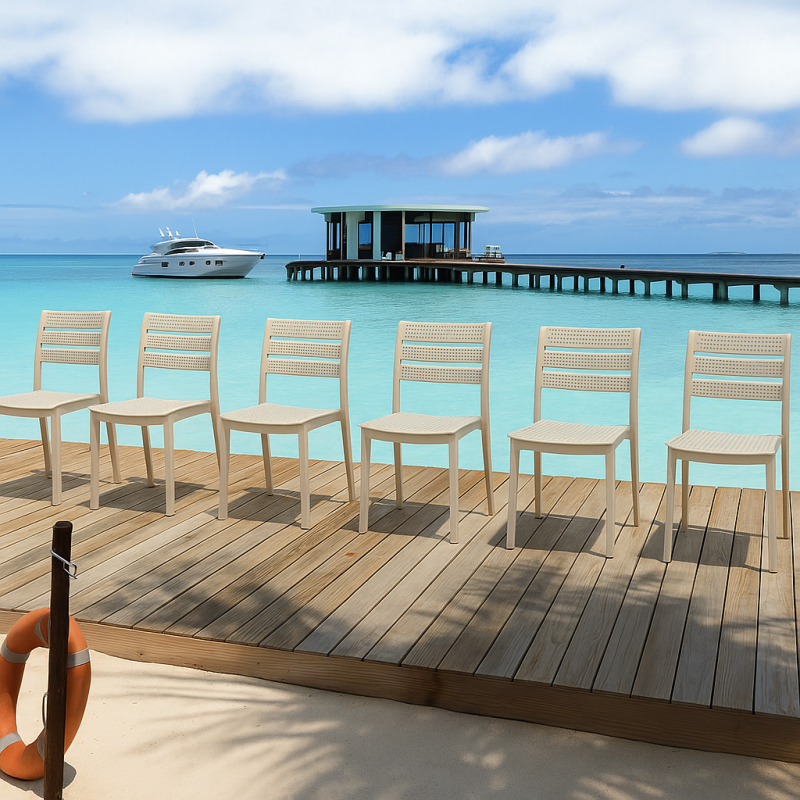 Стілець Зара пластиковий капучіно (ZARABE)