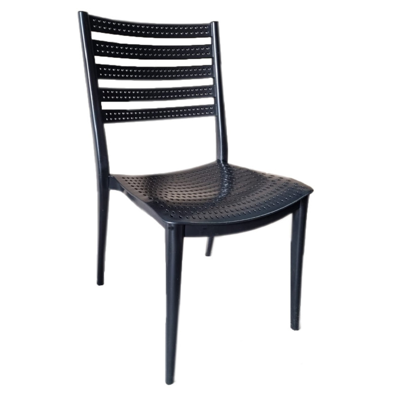 Стілець Зара пластиковий чорний (ZARABL)