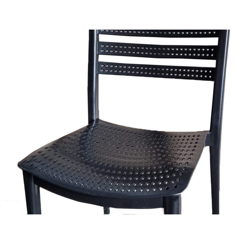 Стілець Зара пластиковий чорний (ZARABL)