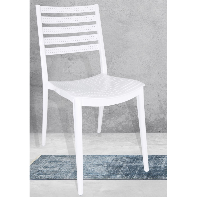 Стілець Зара пластиковий білий (ZARAWH)