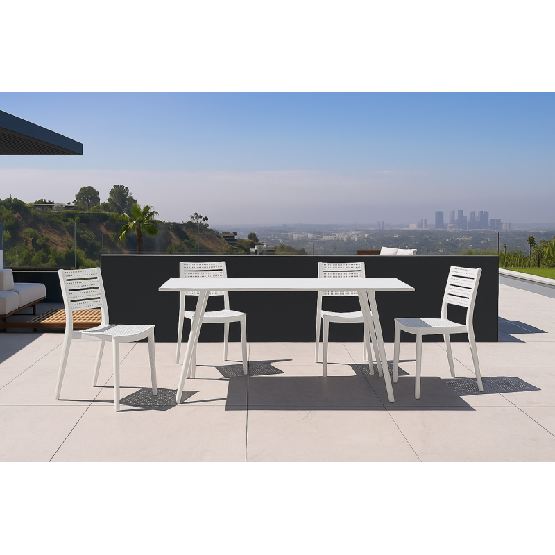 Стілець Зара пластиковий білий (ZARAWH)