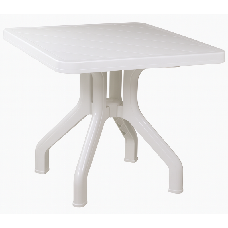 Стіл Прима квадратний складний пластиковий 80*80 білий колір (PPRIMAWH)