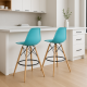 Стілець Тауер Вуд барний високий блакитний (001010HBLU)