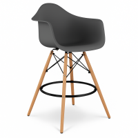 Стілець Тауер Вуд Eames барний високий темно-сірий (SDMEAMESGD)