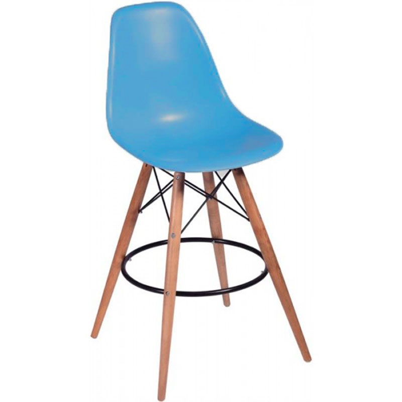 Стілець Тауер Вуд барний високий блакитний (001010HBLU)