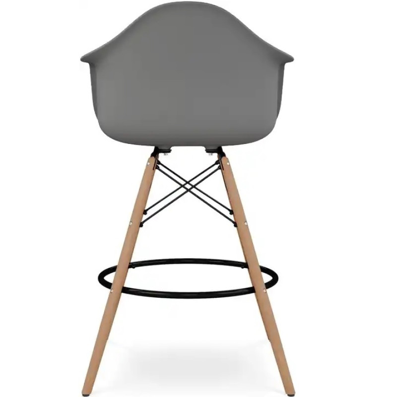 Стілець Тауер Вуд Eames барний високий темно-сірий (SDMEAMESGD)