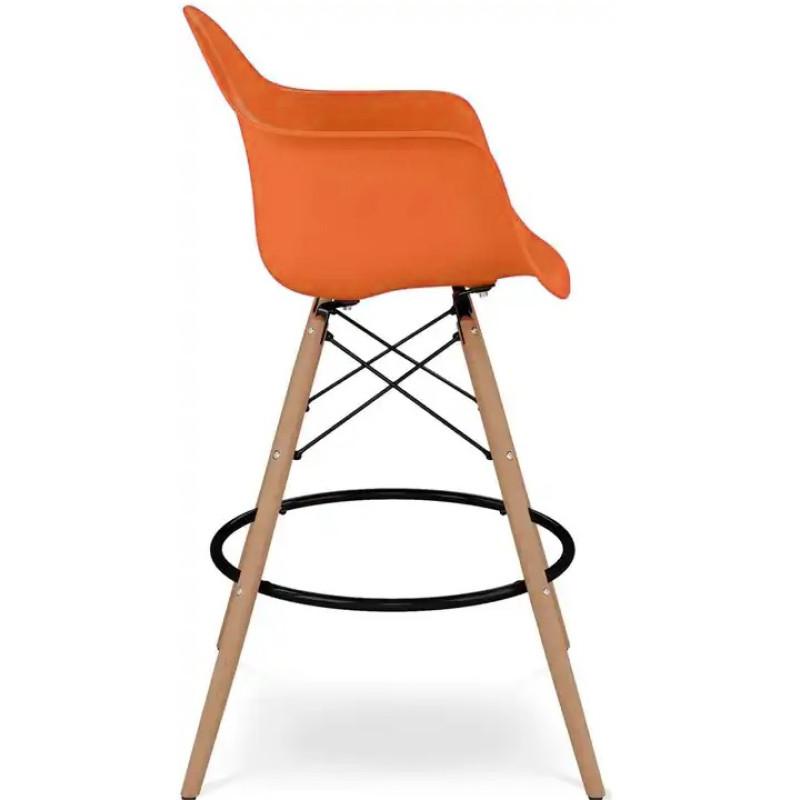Стілець Тауер Вуд Eames барний високий помаранчевий (SDMEAMESOR)