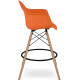 Стілець Тауер Вуд Eames барний високий помаранчевий (SDMEAMESOR)